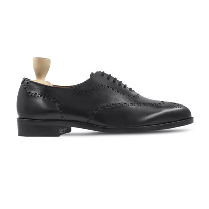 noirtide Handmade Customisable Men's Brown Patina Calf Leather Wholecut Shoe