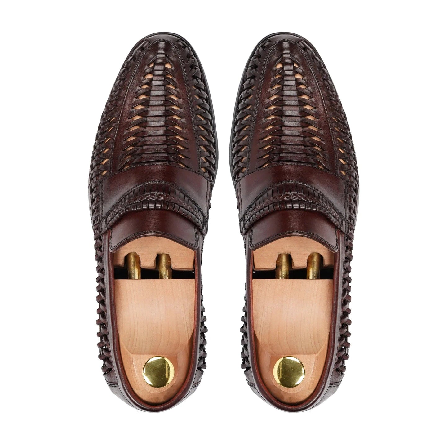 noirtide Handmade, Genuine Leather Handknitted Men Loafer with Leather Sole, Best for Summer