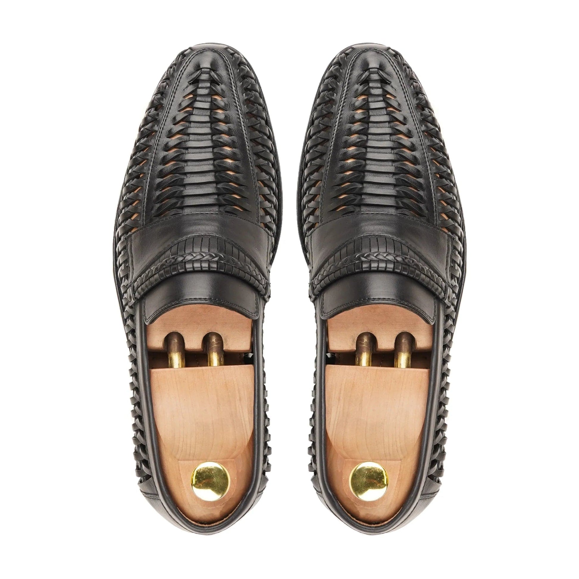 noirtide Handmade, Genuine Leather Handknitted Men Loafer with Leather Sole, Best for Summer