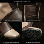 Shaft detail on handmade Jedi Temple Guard boots by NOIRTIDE