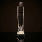 Front view of NOIRTIDE custom Jedi Temple Guard cosplay boots