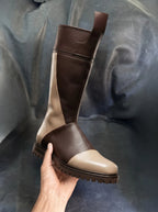 Jedi Temple Guard leather boots — custom Star Wars cosplay by NOIRTIDE