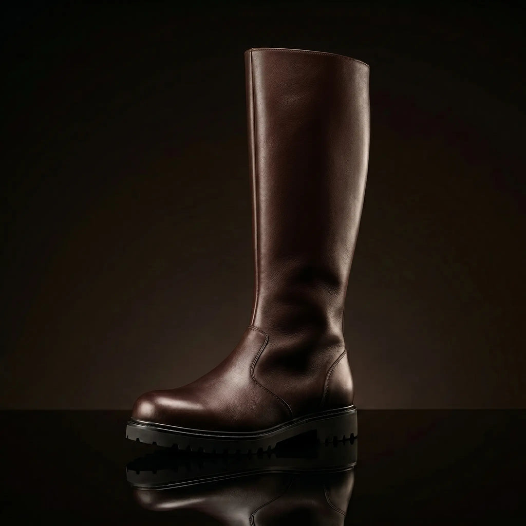 Jedi Temple Guard leather boots — custom Star Wars cosplay by NOIRTIDE