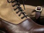 Leather texture on German Luftwaffe DAK tropical boots by NOIRTIDE