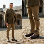 Pair of handcrafted Luftwaffe tropical boots for DAK reenactment — NOIRTIDE