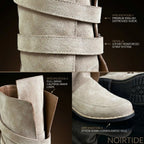 Sole detail on custom Luke Skywalker leather boots — made to order