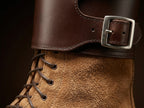 Lacing detail on NOIRTIDE customisable M43 WWII combat boots