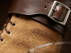 Leather texture on NOIRTIDE M43 WWII combat boots — made to order