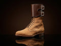 M43 combat boots in genuine leather — customisable WWII footwear by NOIRTIDE