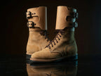 Lacing detail on NOIRTIDE customisable M43 WWII combat boots