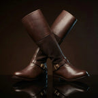 haft detail on handmade Mace Windu Jedi boots by NOIRTIDE