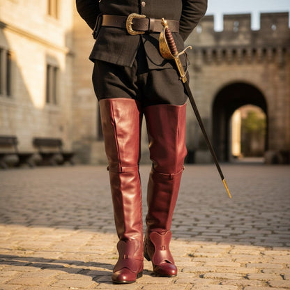 noirtide Man Musketeers Boots