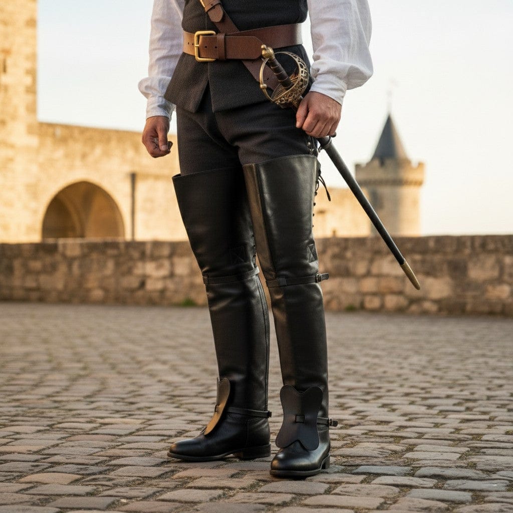 noirtide Man Musketeers Boots