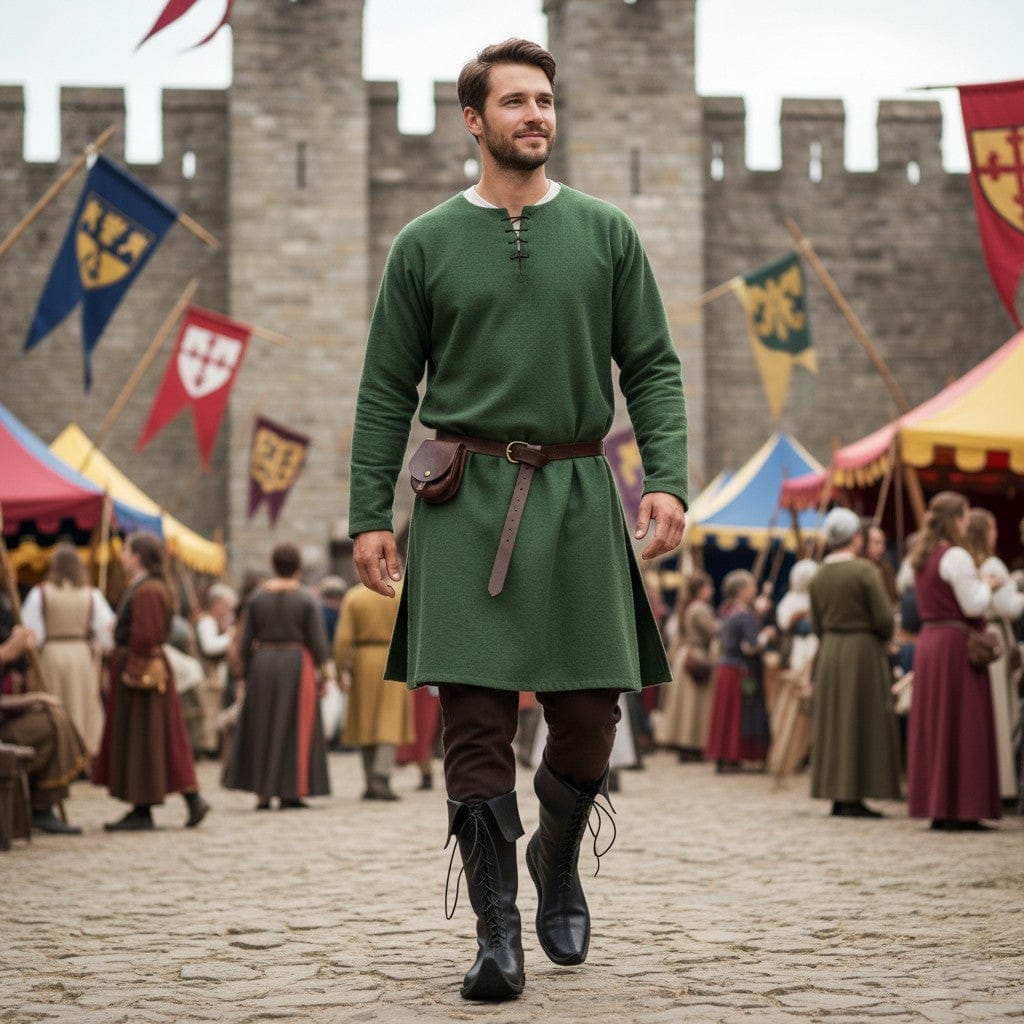 noirtide Medieval Leather Shoes