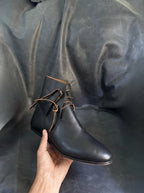 Medieval peasant leather boots — handmade for LARP by NOIRTIDE