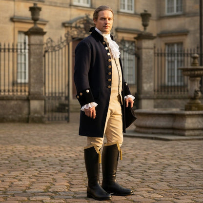 noirtide Men Hessian Boots