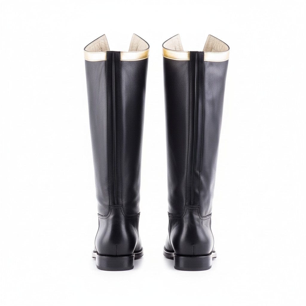 noirtide Men Hessian Boots