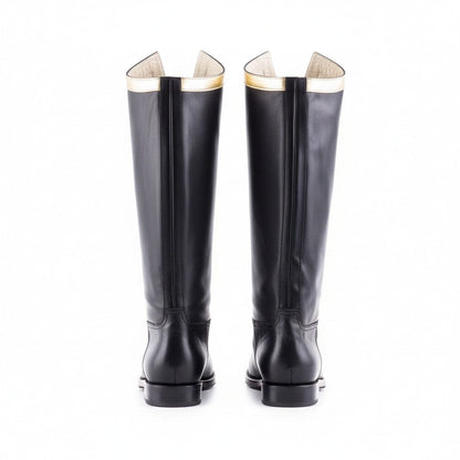 noirtide Men Hessian Boots