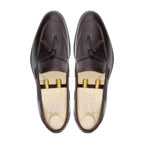 Noirtide Men's Dark Brown Calf Leather Tassel Loafer
