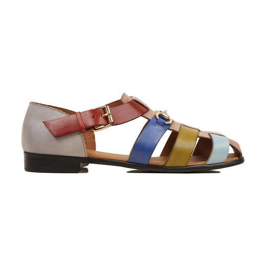 Noirtide Mens Multicolour Calf Leather Sandal