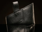 Shaft detail on authentic officer Civil War dragoon cavalry boots