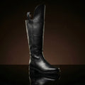 Officer Civil War dragoon cavalry boots in leather — handmade by NOIRTIDE