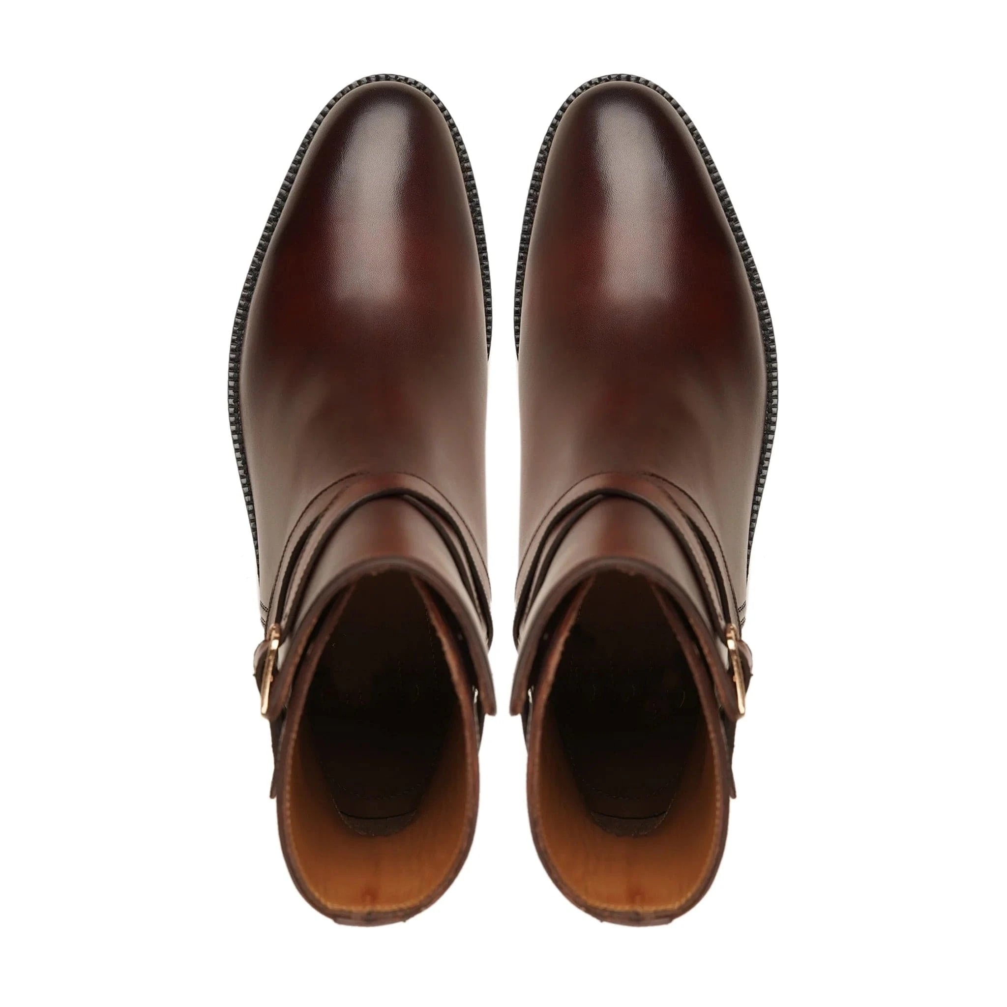 noirtide Oxblood Patina Calf Leather Jodhpur Boot For Men