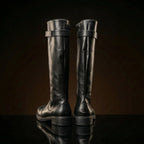 Shaft detail on handmade Poe Dameron Star Wars boots by NOIRTIDE