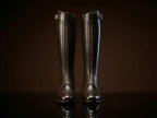Front view of handmade leather polo riding boots for men — NOIRTIDE