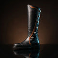renaissance leather boots — handmade for LARP by NOIRTIDE