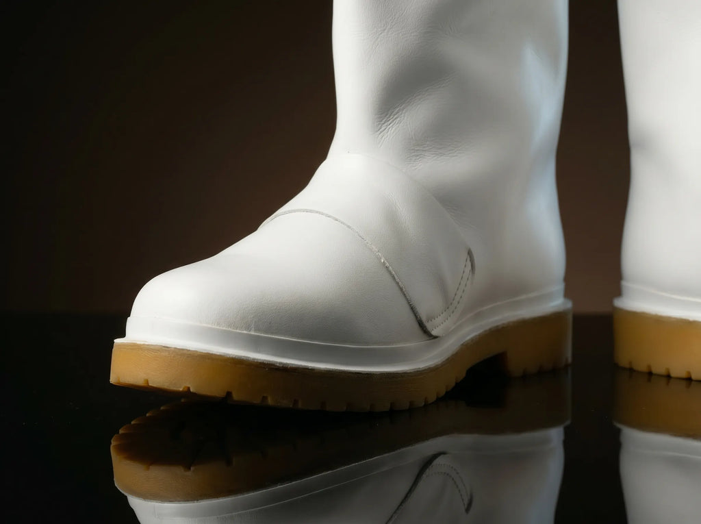 Toe detail on NOIRTIDE custom Star Wars Biker Scout long boots
