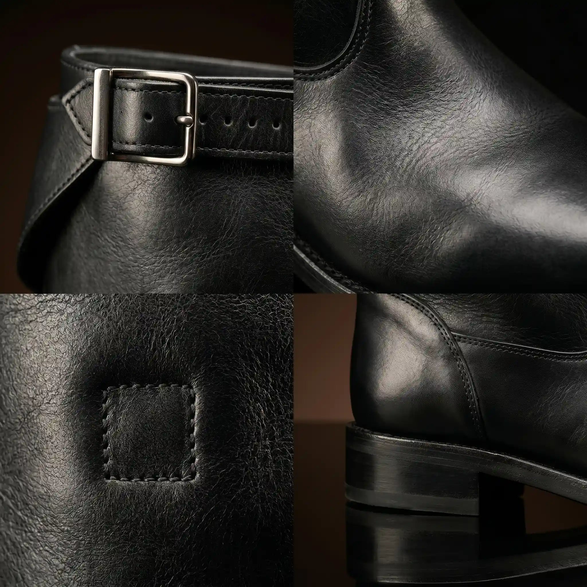 High-polish finish on NOIRTIDE Star Wars Darth Vader boots