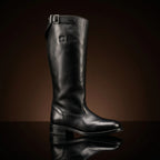Darth Vader cosplay boots in black leather — handmade by NOIRTIDE