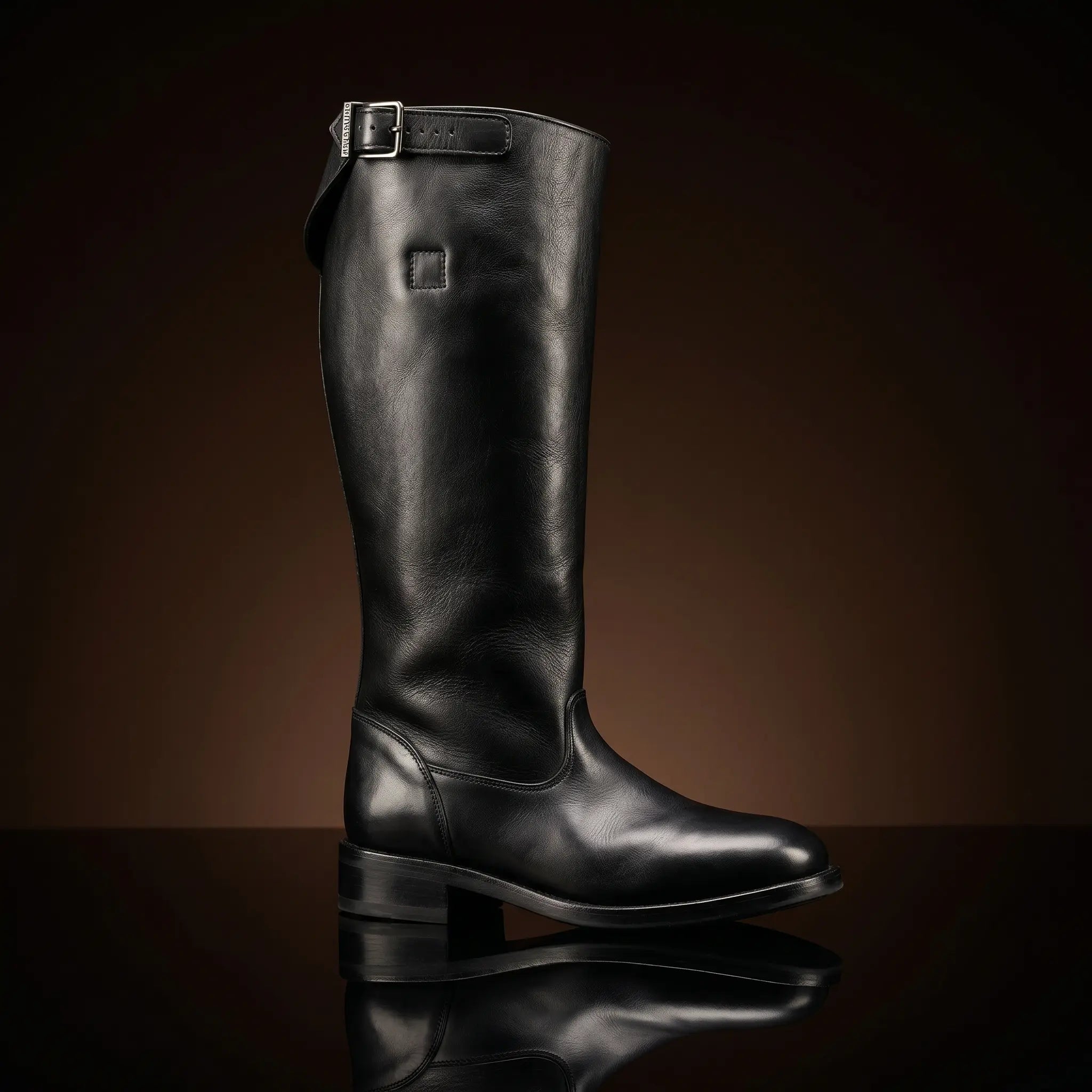 Darth Vader cosplay boots in black leather — handmade by NOIRTIDE