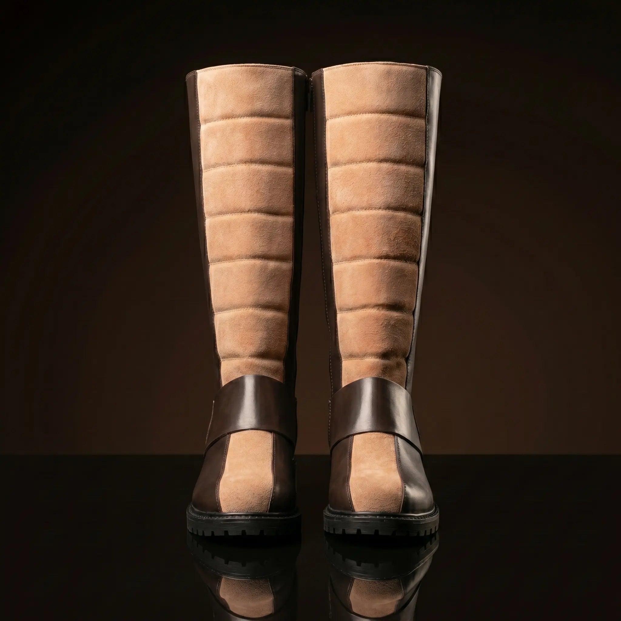 Front view of NOIRTIDE custom Kanan Jarrus Star Wars Rebels boots