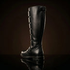 Shaft detail on handmade Qui-Gon Jinn Star Wars boots by NOIRTIDE