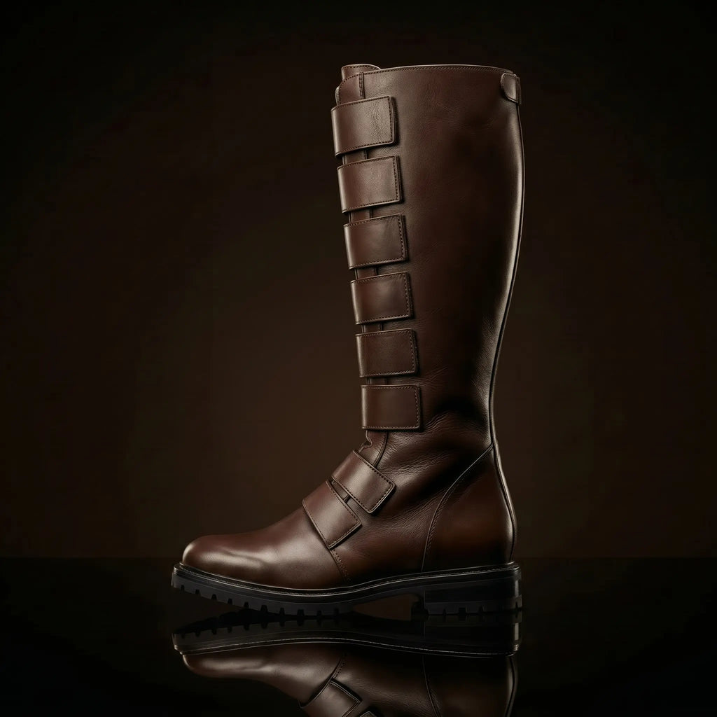 Leather texture on NOIRTIDE Star Wars Qui-Gon Jinn cosplay boots
