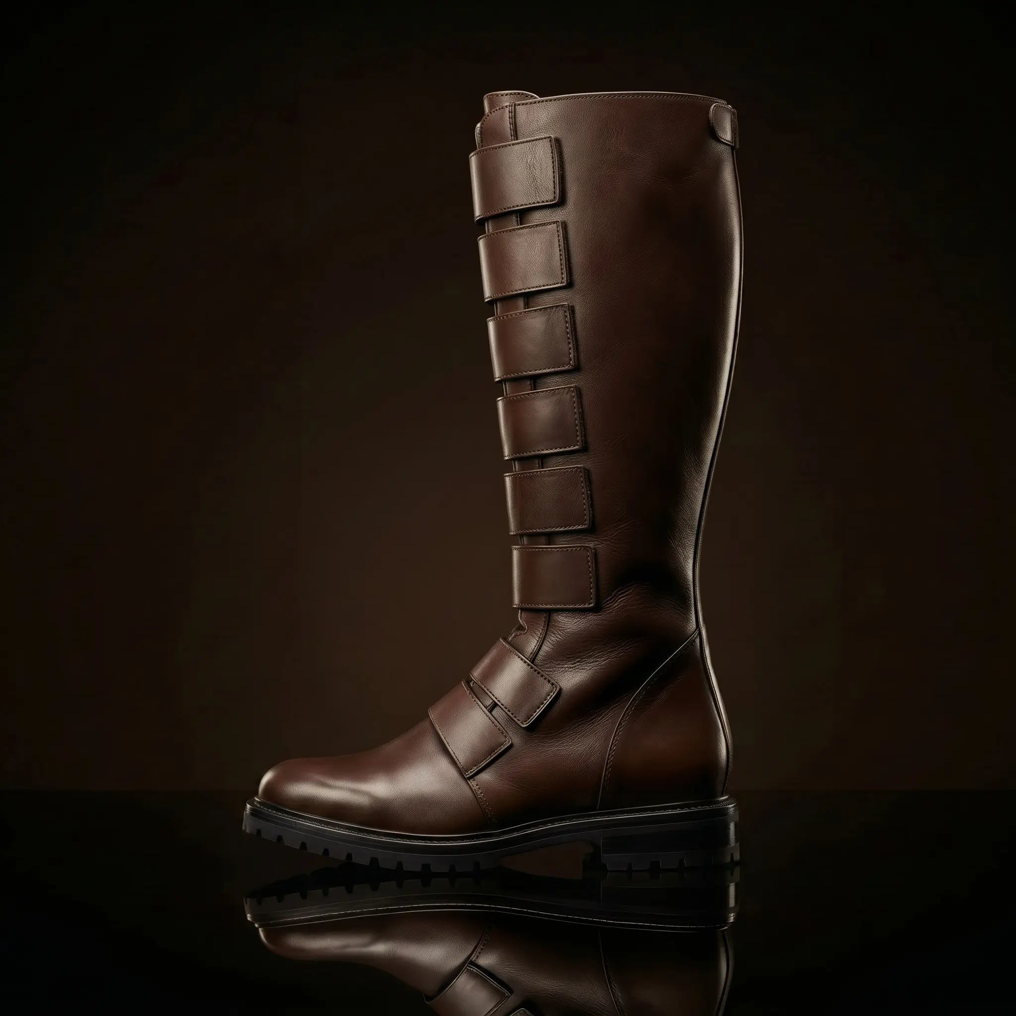 Leather texture on NOIRTIDE Star Wars Qui-Gon Jinn cosplay boots
