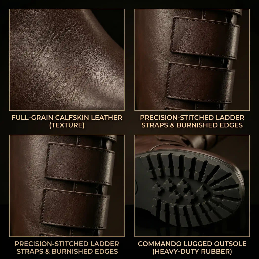 Sole detail on custom Qui-Gon Jinn Jedi boots