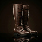 Pair of custom Star Wars Qui-Gon Jinn cosplay boots by NOIRTIDE