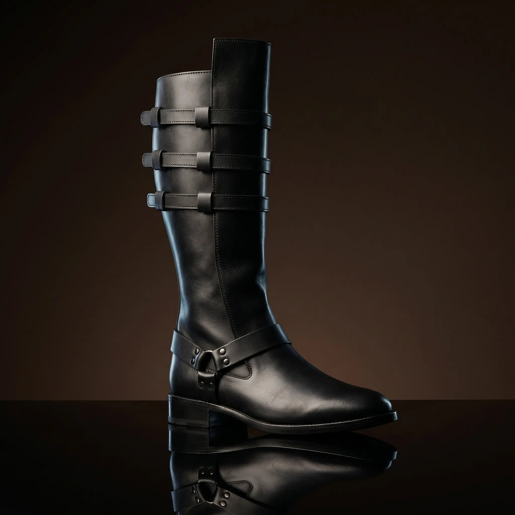 Quinlan Vos Star Wars cosplay boots — handmade by NOIRTIDE