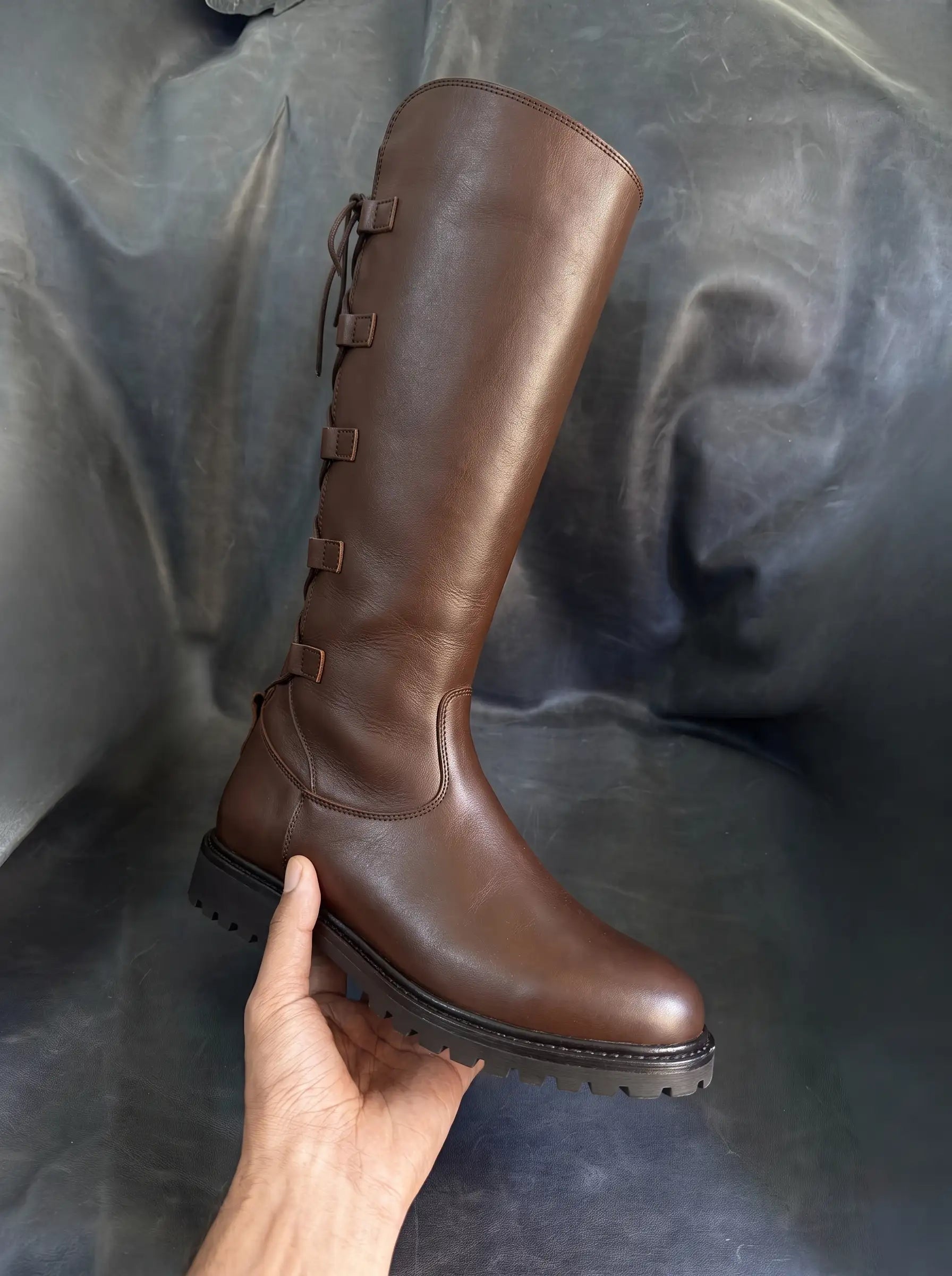Star Wars Rey cosplay boots — handmade by NOIRTIDE