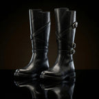 Black leather on NOIRTIDE Star Wars Sith cosplay boots