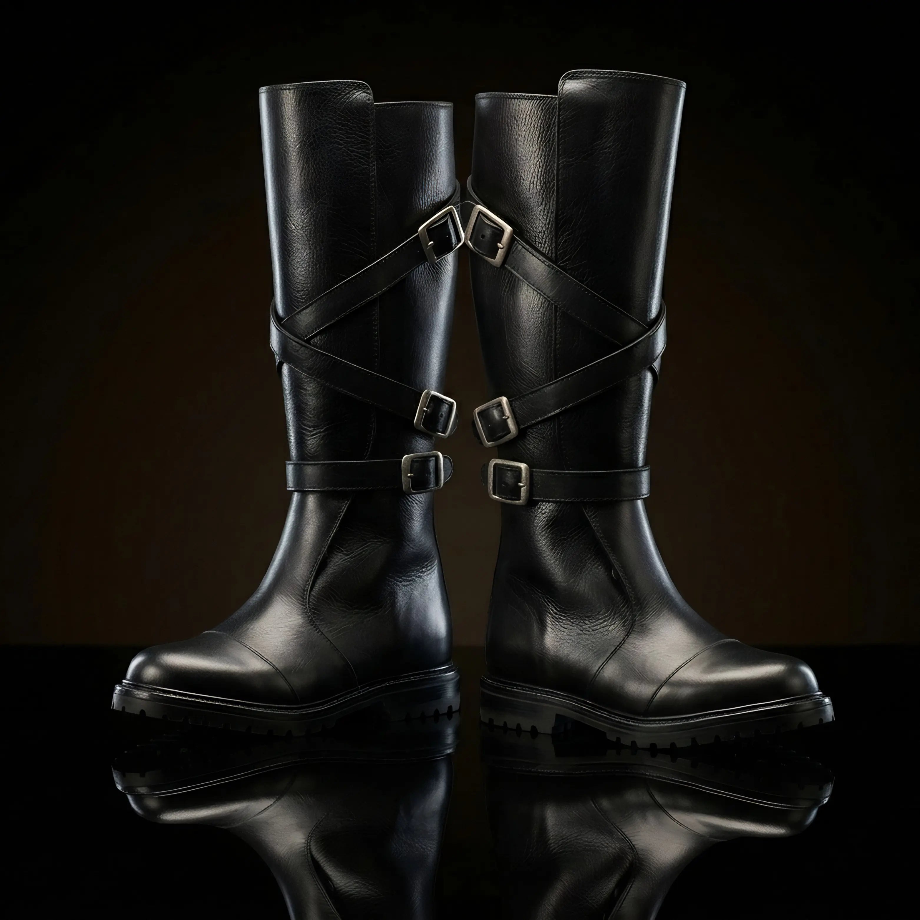 Pair of custom Star Wars Sith boots by NOIRTIDE