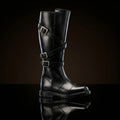Star Wars Sith cosplay boots in black leather — handmade by NOIRTIDE