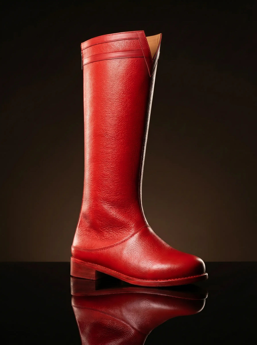 Superman cosplay boots in leather — handmade by NOIRTIDE