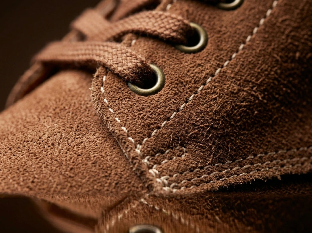 Roughout leather texture on authentic USMC Boondocker boots by NOIRTIDE