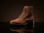 USMC Boondocker boots in vintage roughout leather — handmade by NOIRTIDE