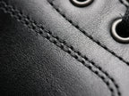 Leather upper detail on NOIRTIDE USMC Raider WWII boots
