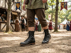 USMC Raider boots worn at WWII military reenactment event
